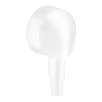 Шланговое подсоединение Hansgrohe Fixfit (цвет - белый матовый) (27454700) фото 1 Aquada.com.ua