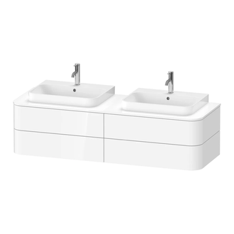 Тумбочка для подвесной консоли Duravit Happy D.2 Plus 160 х 55 см, белый глянец (HP4964B2222) фото 1 Aquada.com.ua