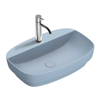 Раковина полувстраиваемая Catalano Green Lux Сolori 40 х 60 х h14 см, цвет - синий матовый 160GRLXNAS