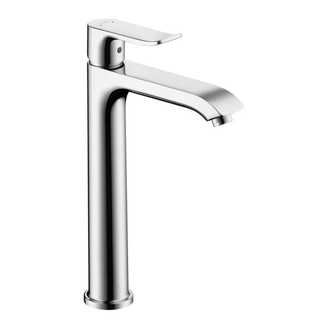 Смеситель для раковины, однорычажный Hansgrohe Metris (цвет - хром), с донным клапаном (31183000) фото 1 Aquada.com.ua
