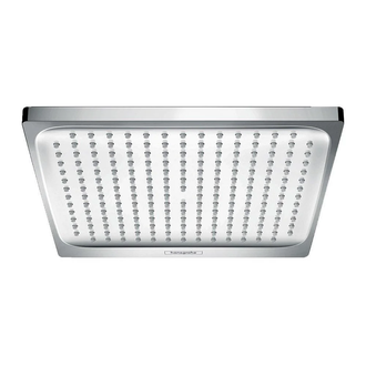 Верхній душ Hansgrohe Crometta E 240 1jet EcoSmart 9л / хв, білий / хром (26727000)