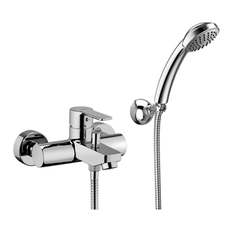 Смеситель для ванны Paffoni Red (цвет - хром), с душевым гарнитуром (RED023CR) фото 1 Aquada.com.ua