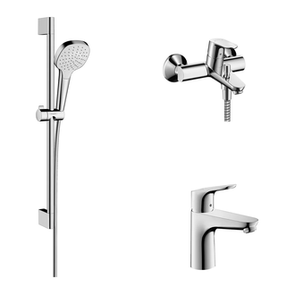 Набор смесителей для ванны 3-в-1 Hansgrohe Focus/Croma Select E (цвет - хром) (31940112) фото 1 Aquada.com.ua
