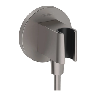 Шлангове підключення Hansgrohe FixFit Porter S із тримачем, Brushed Black Chrome (26888340)