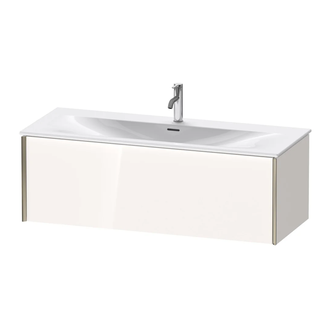 Тумба подвесная под раковину Duravit XViu 121 x 48 см, белый глянцевый (XV40360B122) фото 1 Aquada.com.ua
