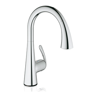 Сенсорный однорычажный смеситель для кухни 1/2 Grohe Zedra Touch (цвет - хром) (30219000) фото 1 Aquada.com.ua