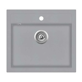 Helika Quadro SQQ 100 мийка, сіра (SQQ100)