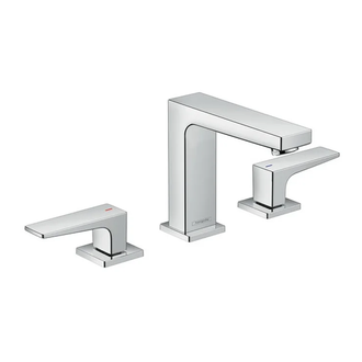 Смеситель для раковины Hansgrohe Metropol (цвет - хром), с донным клапаном Push-Open (32514000) фото 1 Aquada.com.ua