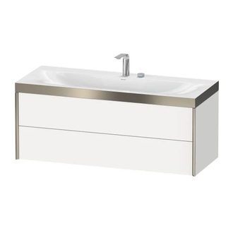 Тумба подвесная с раковиной c-bonded Duravit XViu 120 x 48 см, белый матовый (XV4617EB118P) фото 1 Aquada.com.ua