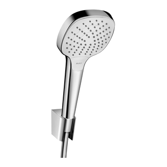 Душевой гарнитур Hansgrohe Croma Select E (цвет - хром/белый), 3 типа струи, шланг 1600 мм (26413400) фото 1 Aquada.com.ua
