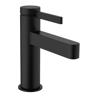 Смеситель для раковины Hansgrohe Finoris (цвет - чёрный матовый), с донным клапаном Push Open (76010670) фото 1 Aquada.com.ua