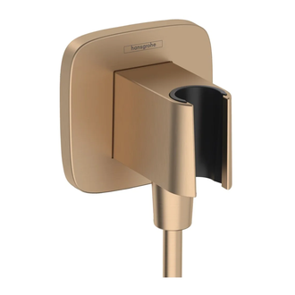 Шлангове підключення Hansgrohe FixFit Porter Q з тримачем, Brushed Bronze (26887140)