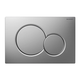 GEBERIT SIGMA 01 cмывная клавиша, пластик, хром матовый (115.770.46.5) фото 1 Aquada.com.ua