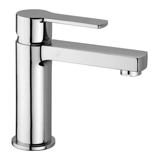 Смеситель для раковины Paffoni West (цвет - хром), с донным клапаном Clic-Clac (WS071KCR)