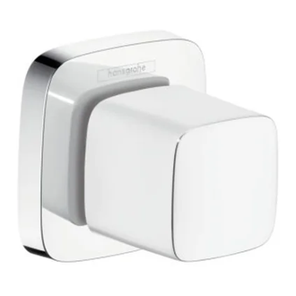 Запорный вентиль Hansgrohe PuraVida (цвет - хром/белый) (15978400) фото 1 Aquada.com.ua