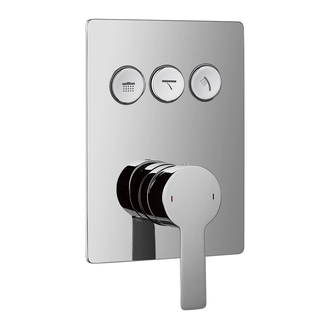 IMPRESE SMART CLICK смеситель для душа скрытый монтаж, 3 режима, хром (ZMK101901202) фото 1 Aquada.com.ua