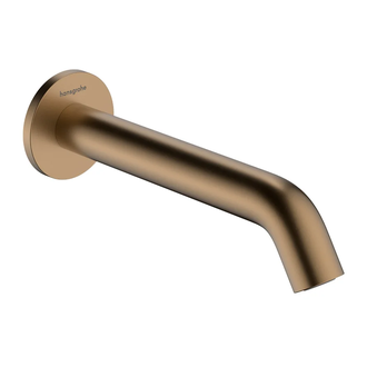 Вилив для ванни 198 мм Hansgrohe Tecturis S (колір - шліфована бронза) 73411140