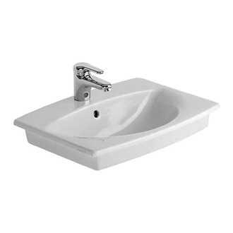 Встраиваемый умывальник Duravit Caro 560х445 мм. (0461570000) фото 1 Aquada.com.ua
