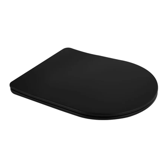 Сидіння-кришка для унітазу Mixxus Premium SEAT COVER ELLIPSE-BEVEL-2001 BLACK з мікроліфтом 463х361 (MP6615)