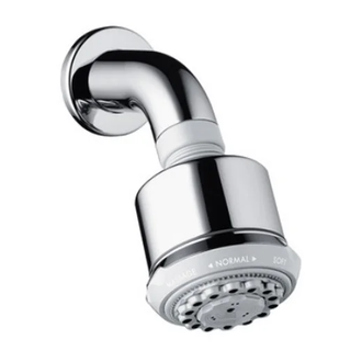 Верхний душ Hansgrohe Clubmaster 3jet EcoSmart, с держателем Ø85 мм (цвет - хром) (26606000) фото 1 Aquada.com.ua