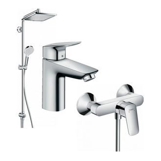 Набір змішувачів для душу Hansgrohe EcoSmart Logis 100 / Crometta Reno (20200014)