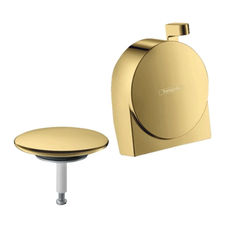 Зовнішня частина Hansgrohe Exafill S до сифона на ванну з наповненням, поліроване золото (58117990)