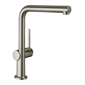 Смеситель для кухни Hansgrohe Talis M54 270 (цвет - нержавеющая сталь), с вытяжным изливом (72809800) фото 1 Aquada.com.ua