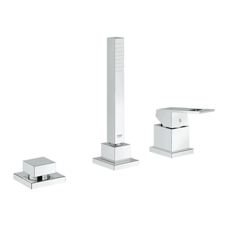 Смеситель на борт ванны, однорычажный Grohe Eurocube (цвет - хром) (19966000) фото 1 Aquada.com.ua