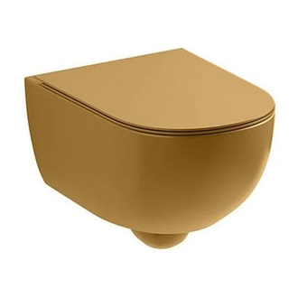 Унітаз підвісний Nic Design Pin 55х37, Curry глянець (003709071)
