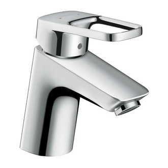 HANSGROHE Смеситель для раковины однорычажный со сливным гарнитуром, хром Logis Loop 70 (71150000) фото 1 Aquada.com.ua