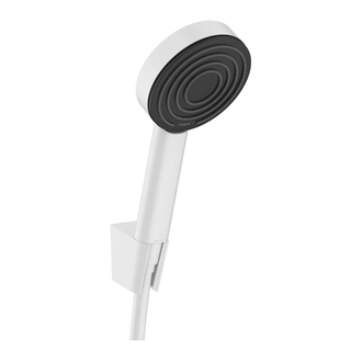 Душевой гарнитур Hansgrohe Pulsify (цвет - белый матовый), 1 вид струи и шланг 125 см (24301700) фото 1 Aquada.com.ua