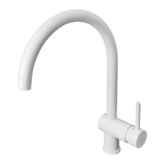 Смеситель для кухни Paffoni Light (цвет - белый матовый) (LIG280BO) фото 1 Aquada.com.ua