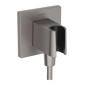Шлангове підключення Hansgrohe FixFit Porter E із тримачем, Brushed Black Chrome (26889340)