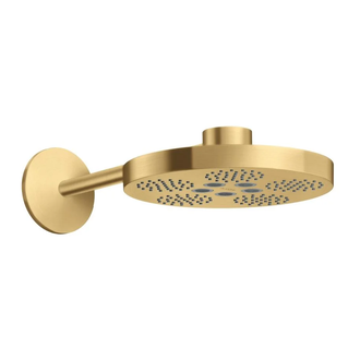 Верхній душ Axor One 280 2jet із настінним кронштейном, Brushed Gold Optic (48492250)