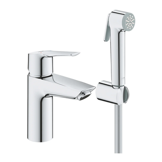 Grohe Eurosmart S-Size Смеситель для умывальника с гигиен. душем, хром (23123003)