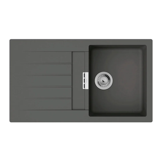 Мийка для кухні Hansgrohe S52 S520-F345, чорний сірий камінь 43356290
