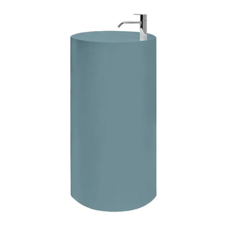 Nic-Design Умивальник окремо стоячий Nic Design Ovvio 45х85 см з отвором під змішувач, злив у підлогу, Polvere матовий (001452057)