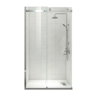 Koer SR SD01 Дверь в нишу, прозрачное стекло, хром (KR5380)