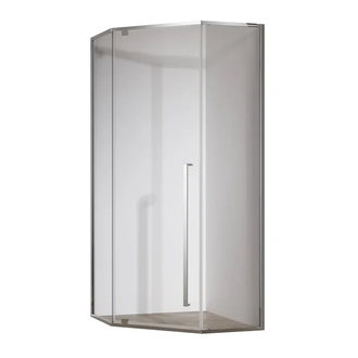 Душова кабіна без піддону Koer SR SC06-100x100x200-TR-01 прозоре скло Easy Clean 8мм, хром (KR5365)