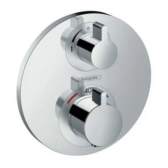 Термостат для душа с запорным вентилем Hansgrohe Ecostat S (цвет - хром) (15757000) фото 1 Aquada.com.ua