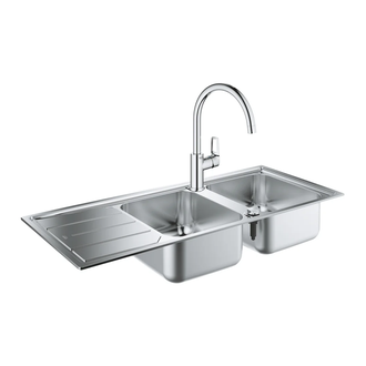 Набор Grohe мойка кухонная K500 31588SD0 + смеситель BauLoop 31368001 (31588SD031368001)