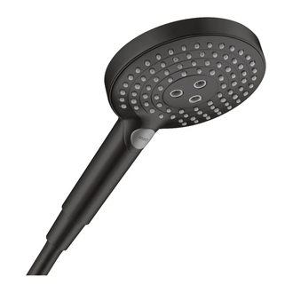 Лейка для душа Hansgrohe Raindance Select S PowderRain (цвет - чёрный матовый), 3 вида струи 26014670