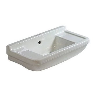 Раковина Duravit Starck 3 50х26 см (075150000) фото 1 Aquada.com.ua
