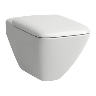 LAUFEN Комплект: PALACE Rimless унитаз подвесной 38*36*56см + сиденье с крышкой, с системой плавного опускания, с антибактериальным покрытием (H8207060000001+H8917013000001) фото 1 Aquada.com.ua