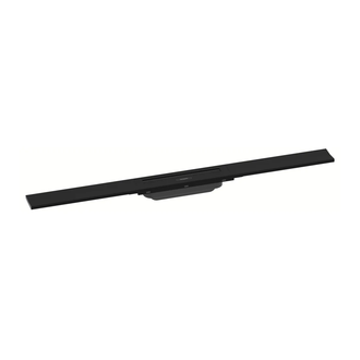 Трап для душа 80 см Hansgrohe RainDrain Flex, чёрный матовый (56044670) фото 1 Aquada.com.ua