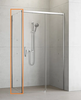 Radaway Idea S1 Боковая стенка, хром/прозрачное (387050-01-01L)