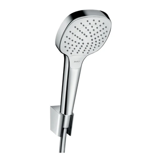 Ручной душ с держателем и шлангом 1,25 м Hansgrohe Croma Select S (цвет - хром/белый) (26425400) фото 1 Aquada.com.ua