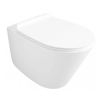 Унитаз подвесной Simas Gambassi с сиденьем Soft Close, белый матовый (GA18BM+GA004BM+F85) фото 1 Aquada.com.ua