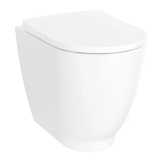 Geberit унитаз напольный Rimfree (безободковый), с сиденьем Soft Close (500.602.01.2+500.605.01.2) фото 1 Aquada.com.ua