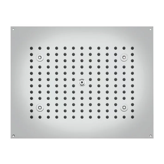 Душова лійка BOSSINI DREAM-RECTANGULAR 4LED білий для підвісної стелі 47x37сm, хром (H37396000030016)